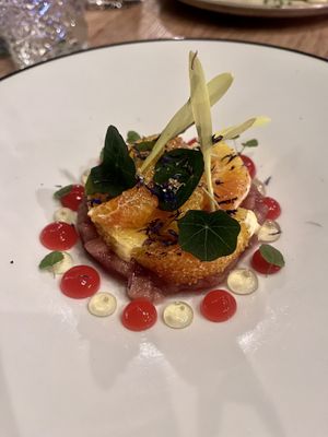 Peren compote l aangebrade gekruide bloedsinaasappel met anijs l vruchten geleitjes   at De Brass Goes in Goes