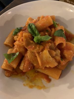 Pasta alla norma   at Pinzimonio in L Aquila