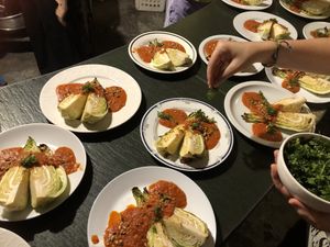 cabbage w tomato sauce  at Maastricht goes Vegan in Maastricht