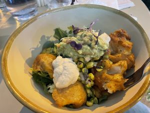  Now with battered cauliflower and potatoes   at Luuna - Soul Cantina in Noosaville