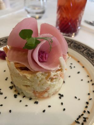 Cole slaw starter   at Disneyland - Restaurant Walts in Chessy