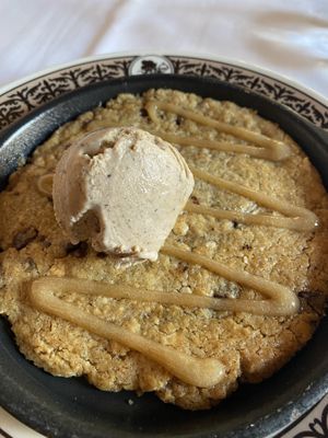Cookie with ice cream. So good  at Disneyland - Restaurant Walts in Chessy
