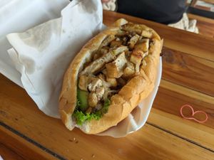 Tofu avocado sandwich at Mama's Sandwich Burgers & Pancakes  in Vang Vieng
