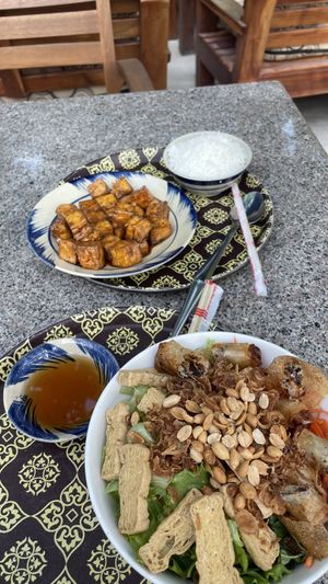 Soy & honey tofu & noodle salad   at Vegito in Phan Thiet