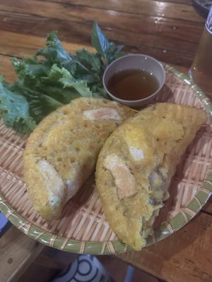 Banh Xeo pancakes  at Vegito in Phan Thiet