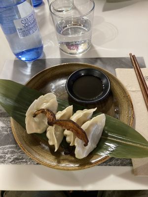 Vegan gyozas  at UDON - Viapol in Sevilla