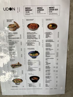 Menu   at UDON - Viapol in Sevilla