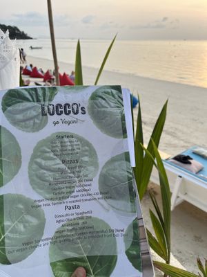 Vegan menu!  at Coco Locco in Koh Phangan