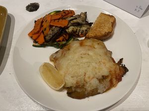 Vegan chicken parmigiana   at Coco Locco in Koh Phangan