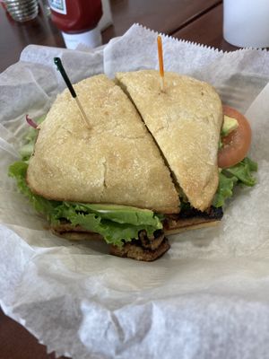 The vegan TLT (tofu, lettuce, tomato) #Veganuary at Bull and Bean in Durham