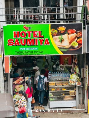 Shop entrance at Hotel Saumiya in Kandy