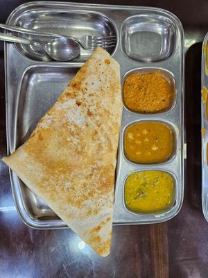 Onion Dosa at Hotel Saumiya in Kandy
