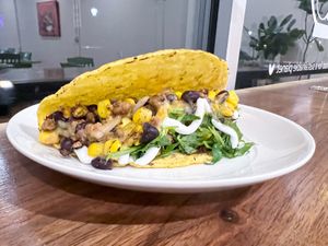 Beyond crumbles pancakes at Solar Harvests in East Greenville