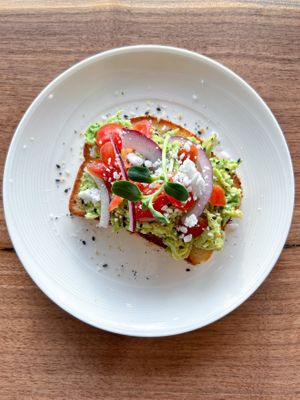 Avocado toast at Solar Harvests in East Greenville