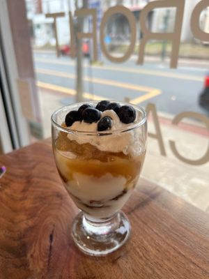 Fruit parfait  at Solar Harvests in East Greenville