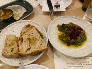 Aubergine dip   at Palmito in Hove