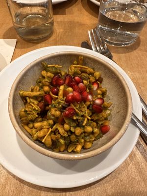 Pineapple Bhel which is undeniably deliciouss  at Palmito in Hove