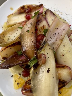 Nectarine Salad with Endive  at Palmito in Hove