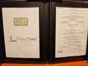 Daily menu at Vegan Travel - Vegan Cruises & Tours in Muenster