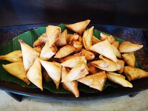 Potato and Cabbage Samosas at Vegan Travel - Vegan Cruises & Tours in Muenster