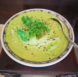 Pea Hummus at Vegan Travel - Vegan Cruises & Tours in Muenster