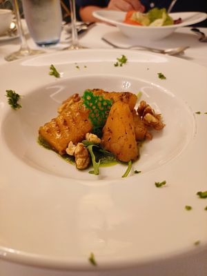 Pumpkin and walnut salad at Vegan Travel - Vegan Cruises & Tours in Muenster