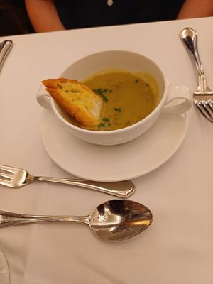 Courgette soup at Vegan Travel - Vegan Cruises & Tours in Muenster