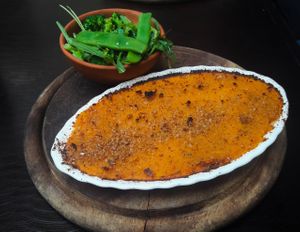 Vegan Shepherd's Pie at HaBar-Kayma in Tel Aviv