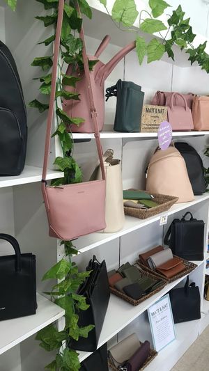 vegan leather products at Vegan Grocery Store in Sydney
