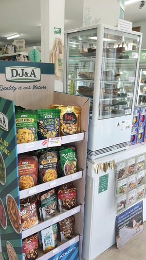 snacks at the counter at Vegan Grocery Store in Sydney