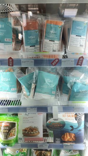 vegan fish alternatives at Vegan Grocery Store in Sydney
