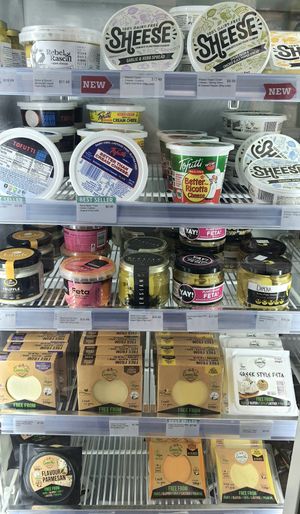 vegan cheese alternatives at Vegan Grocery Store in Sydney