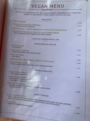 Menu at Bohemiaz Resort & Spa in Kampot