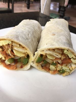 Cajun veggie wraps   at Bohemiaz Resort & Spa in Kampot