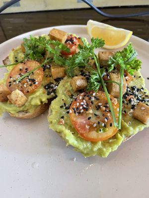 Avocado toast sub tofu   at Bawud in Moalboal