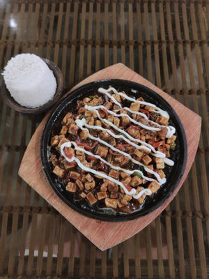 Tofu sisig at Bawud in Moalboal