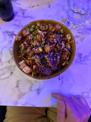 Vegan tereyaki   at Poké Sisters in Amsterdam