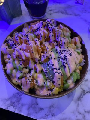 Vegan Salmon Bowl  at Poké Sisters in Amsterdam