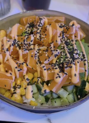 Vegan Salmon   at Poké Sisters in Amsterdam