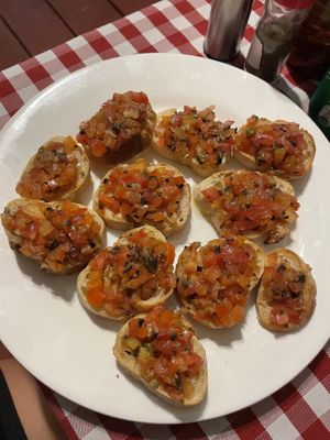 Brushettas (already vegan)  at Dok Mai Lao Trattoria Italiana in Pakse