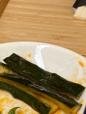 Spicy cucumber at Tang Ramen in Padua