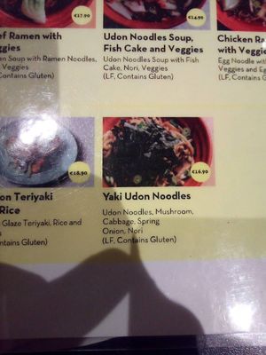 One of the 3 new vegan options at HEL - TGM Japanese Korean Cuisine - T2 in Vantaa