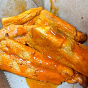 Vegan Buffalo Wings  at Pizza Twist in Modesto