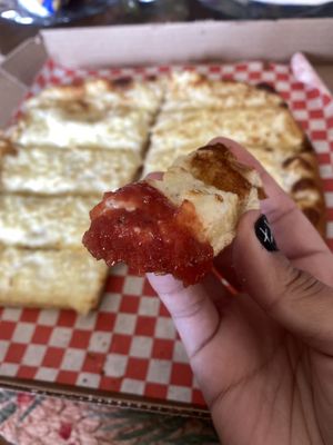 I don’t normally like sauces but even the sauce was delicious! 😋 #Veganuary at Pizza Twist in Modesto