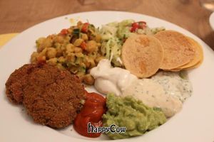 Buffet - was really yummy :) at Vollwert-S in Giessen