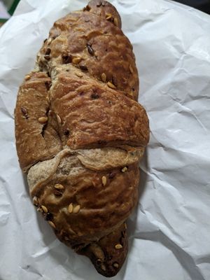 Take away vegan croissant with blueberry jam at Ben Ledi in Callander