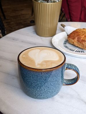 Oat milk latte at Ben Ledi in Callander
