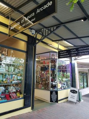 hallway leading to it, to make it easier to find at Rubyfruit Bakery and Cafe in Leura