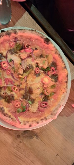 Jamaican Me Crazy pizza at Nonna Said in Glasgow