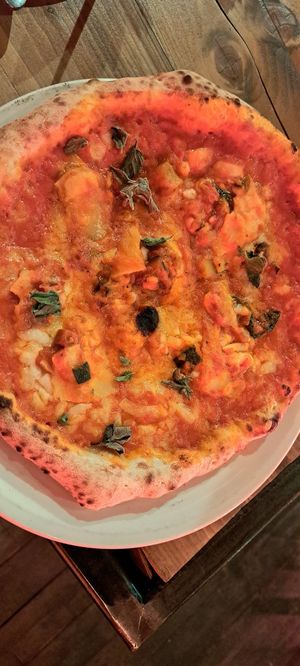 Lasagne pizza at Nonna Said in Glasgow